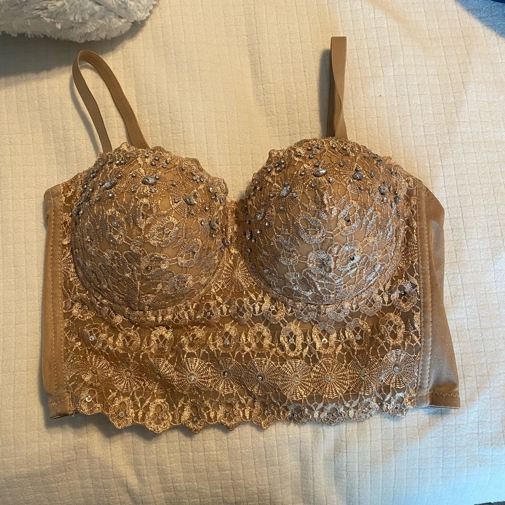 Nude Sparkle Bralette